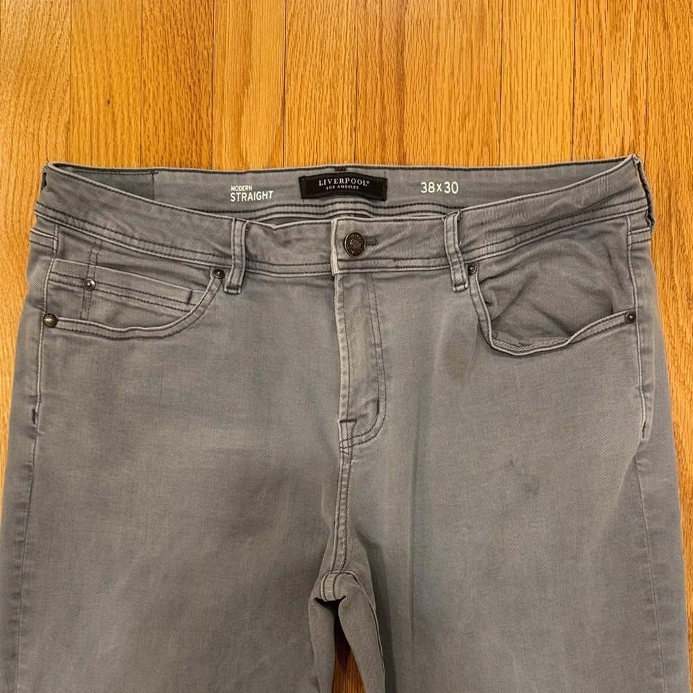 Liverpool Men's Charcoal Slim Jeans